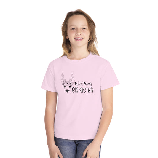 Wild One Big Sister Youth Midweight Tee