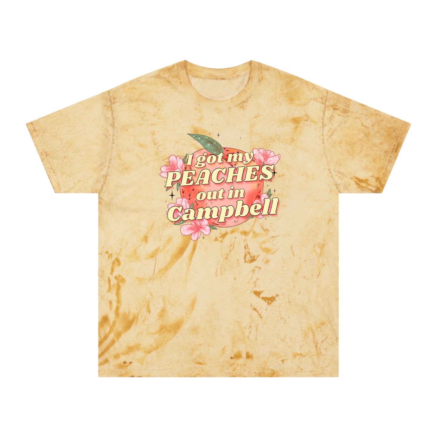 Peaches Out In Campbell Unisex Color Blast T-Shirt