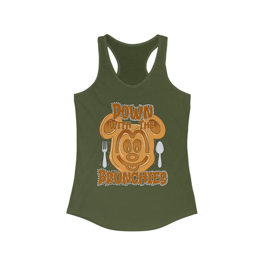Down With The Brunchies Women's Ideal Racerback Tank