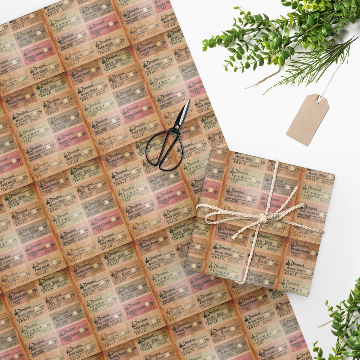 Park Tickets Wrapping Paper