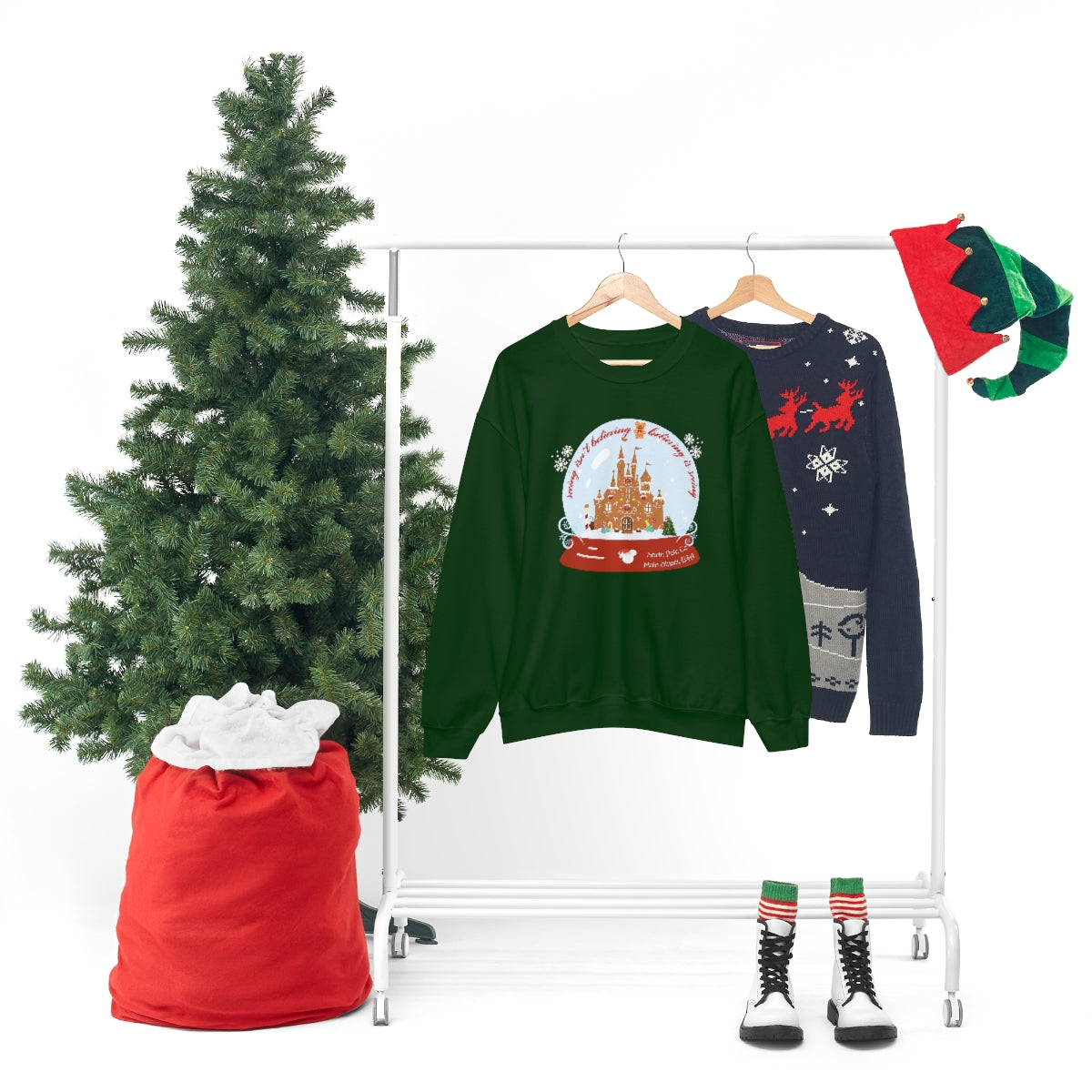 Christmas Snow Globe Unisex Crewneck Sweatshirt